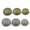 Metal Buttons Retro Pattern Button Diy Craft Tools Antique Silver 2x2cm 0.3mm Thickness Fastener 100Pcs 1