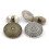 Metal Buttons Retro Pattern Button Diy Craft Tools Antique Silver 2x2cm 0.3mm Thickness Fastener 100Pcs 2
