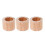 Wooden Flower Pot Balcony Decor Round Shape Khaki 3Pack 4