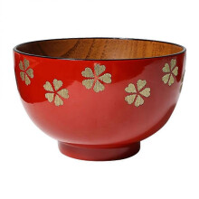 Creative Wood Bowl for Kitchen Storage Round Acacia Wood Families 1Pack