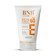 BNB Vitamin E Sun Screen (SPF 60) 120ml | Protects Against UV Rays & Prevents Sunburn | Prevents Aging & Wrinkles | Hydrates & Nourishes Skin
