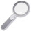 Reading Magnifier with Light Handheld Magnifying Glass Low Vision Users 24x12CM Light Grey Usb Rechargeable 1Set 2