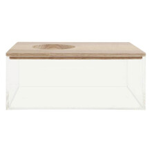 Household Hamster Bathtub Transparent Chinchilla Bathtub for Hamsters And Guinea Pigs 20X15X8CM 1Pack