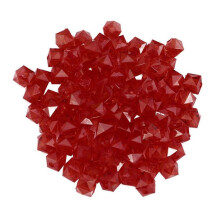 Cubic Beads Square Acrylic Jewelry Accessories for Necklace Making Red 1.00X1.00X0.80CM 950Pcs