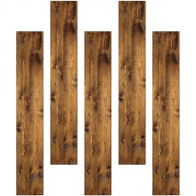Self-Adhesive Floor Sticker Wood Grain Planks Waterproof Anti-Slip Peel and Stick Living Room 5Pcs