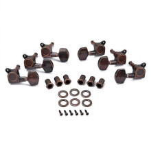 Tuners for Musical Instruments Guitar Tuning Pegs Machine Head Square Head Coffee Color 1Set