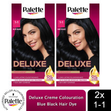 (1-1 Blue Black) Palette Deluxe Creme Colouration Hair Dye