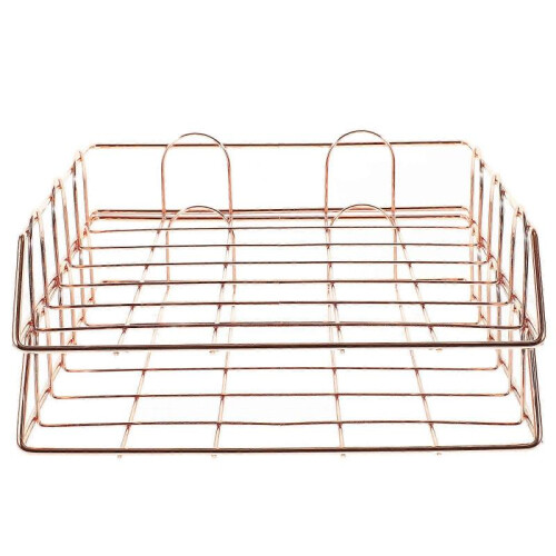 Office Document Organizer Magazine Holder Storage Rack Iron Material Bedroom Use 2Pcs