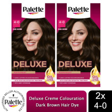 (4-0 Dark Brown) Palette Deluxe Creme Colouration Hair Dye