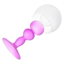 Candle Stand Elegant Candleholder Ornament Special Occasions 21.5x10cm Purple Frosted Glass 1Pack