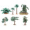Plastic Model Trees Home Decor Office Decor Realistic Shape 3.5 3.1 2.8in 1Set 2