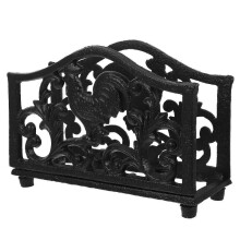 Table Tissue Holder Kitchen Napkin Storage Stand Rectangular Cast Iron for Bedroom Living Room Toilet 1Set