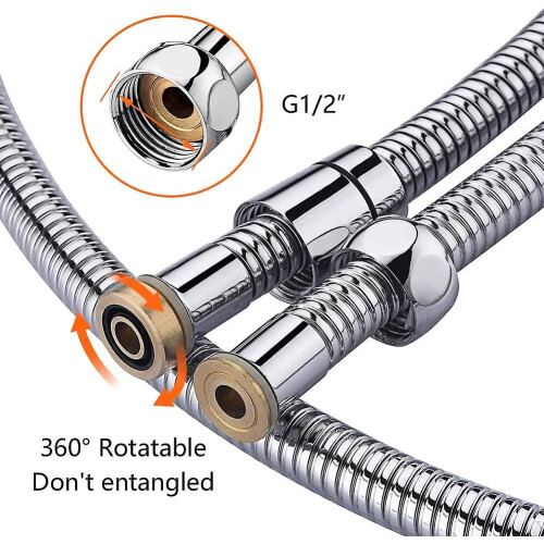 (As show, One size) Anti-twist Hose Shower Head 1