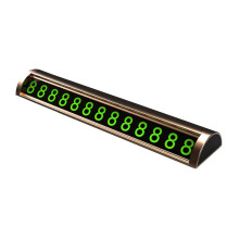 (As show, One size) Luminous Aluminum Alloy License Plate
