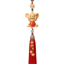 Rearview Mirror Hanging Rat Car Interior Decoration Resin Cute Car Accessories for Families Friends 1Pc