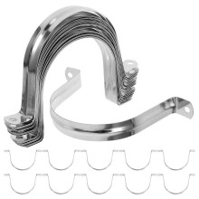 Metal Tube Clamp Pipe Clamps Water Pipes Industrial Use Stainless Steel 100Pcs