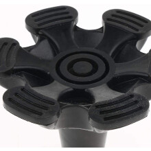 (As show, One size) Rubber Cane And Crutch Tip Stabilizer With 6 Non-slip Feet(19mm)