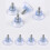 (As show, One size) 8 X Suction Cups 35 Mm With 6mm Thread 1