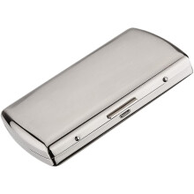 (As show, One size) Durable Metal Cigarette Case For 12 Cigarettes (54 X 89 X 19mm), Cigarette Box