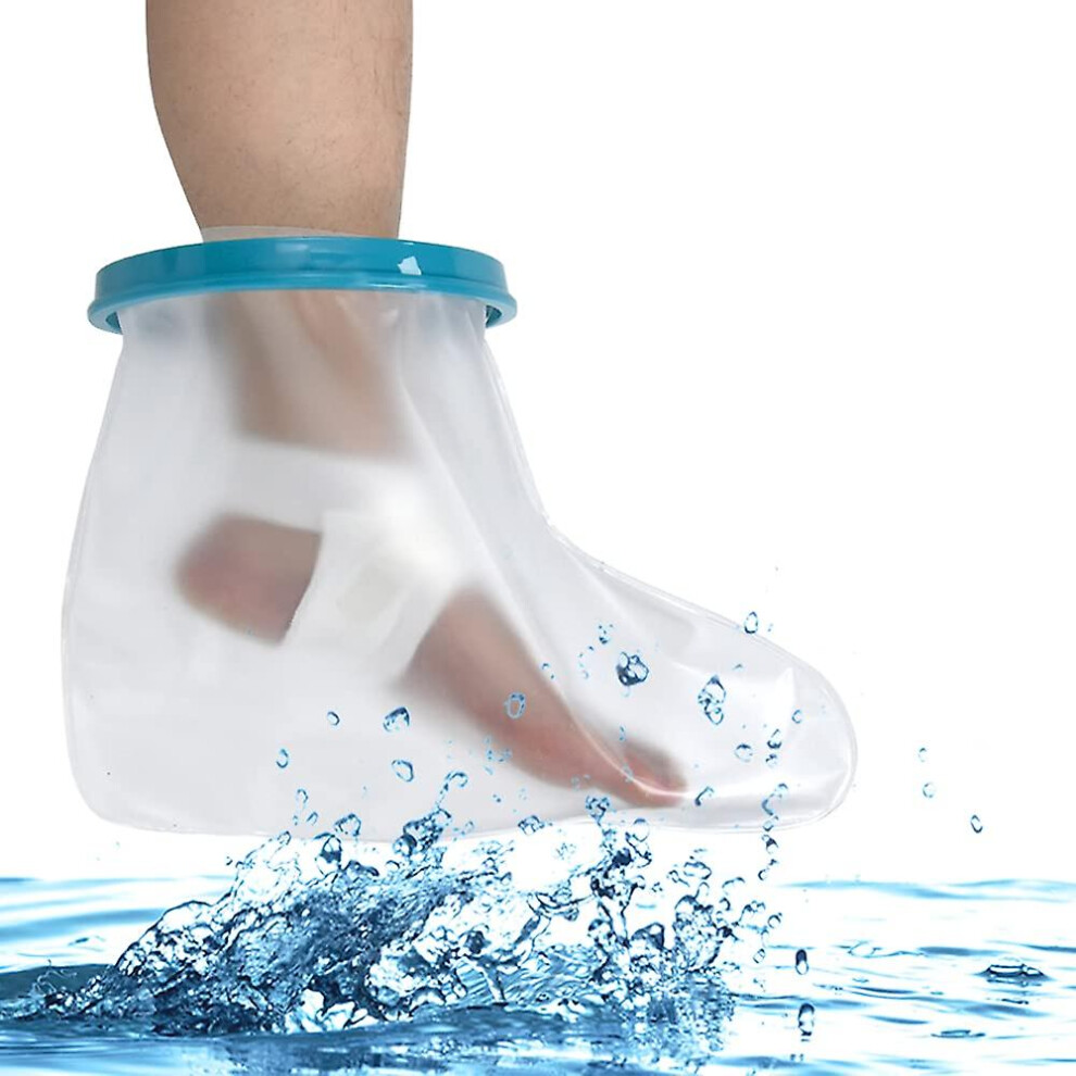 (As show, One size) Foot Cast Cover For Shower Bath, Foot Protector Adult Keep Ankle Leg Cast Bandage Dry, Watertight Shower Boot Bag For Broken Toe,w