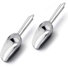 (As show, One size) Set Of 2 Ice Cream Scoops, Flour Scoops, Food Scoops, Candy Scoops, Sweet Flour Scoops, Stainless Steel Sugar Scoops