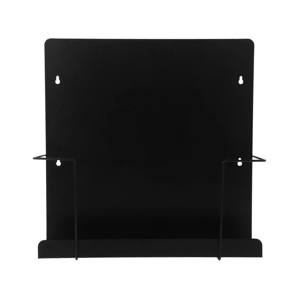 CD Organizer Shelf Record Player Wall Shelf Minimalist Style Video Game Organizer Metal 13.0 13.0 3.1in 1Set