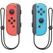 (As show, One size) Nintendo Switch Pair Of Joy-con Controllers - Neon Blue Right/neon Red Left [video Game]
