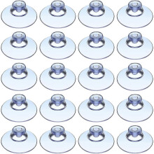 (As show, One size) 20 Pieces 20 Mm Suction Cups Plastic Suction Pads Without Hooks For Outdoor