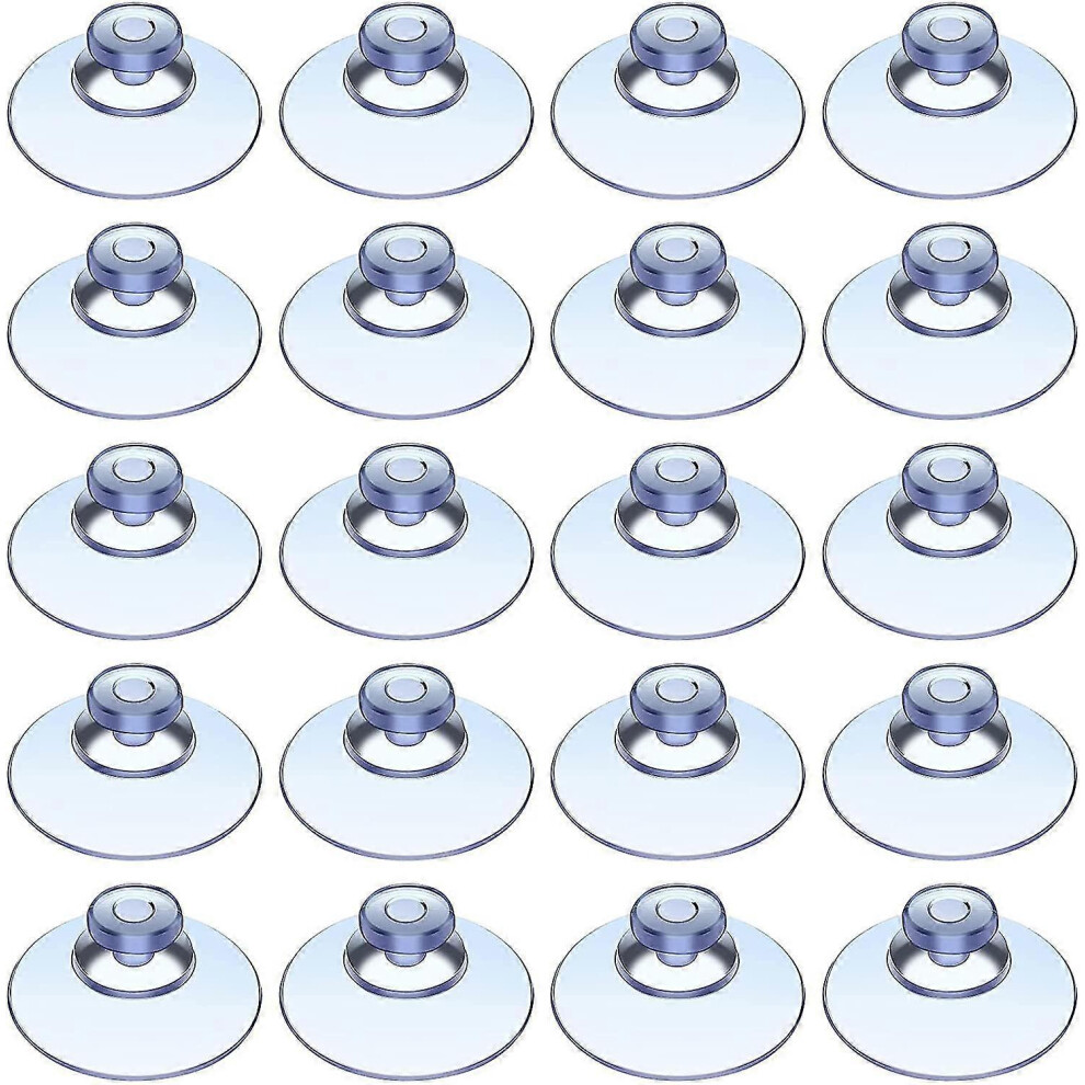 (As Show, One Size) 20 Pieces 20 Mm Suction Cups Plastic Suction Pads Without Hooks For Outdoor 4704245210724