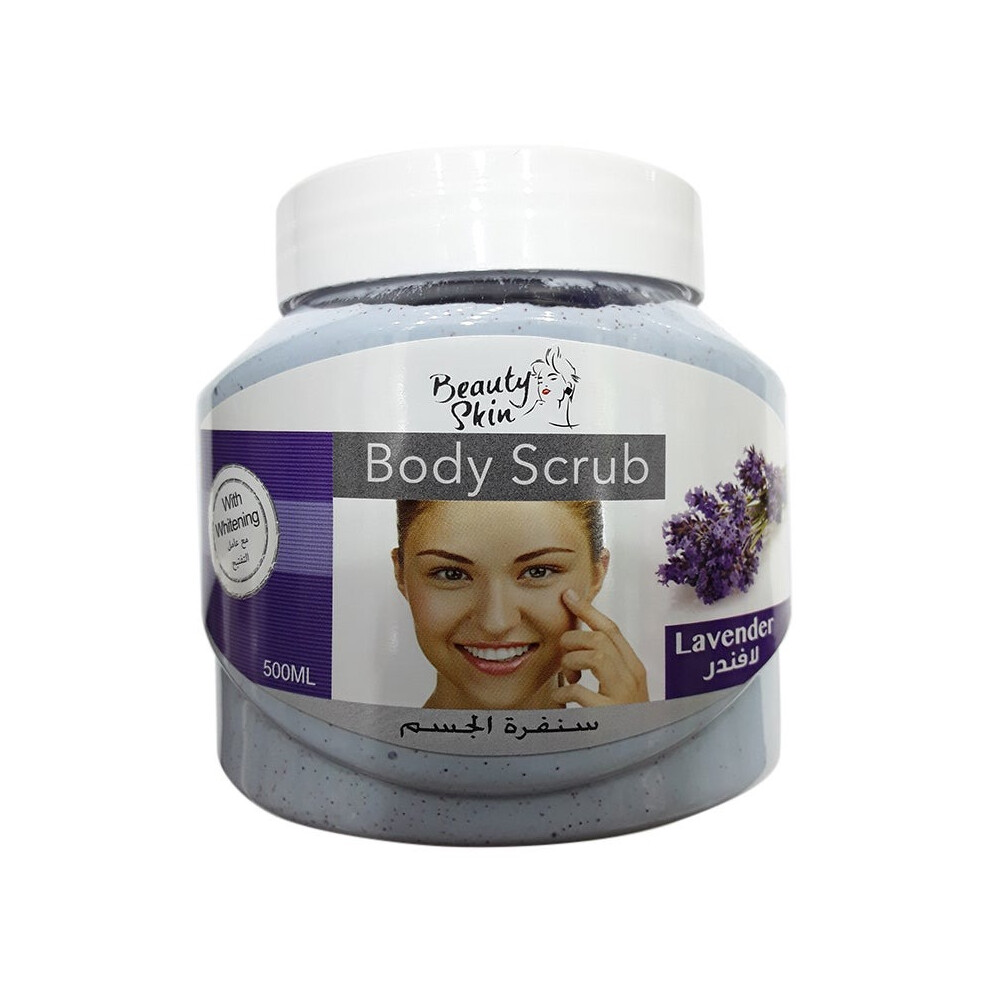 Beauty Skin Lavender Face & Body Scrub 500Ml | Soothing Exfoliating Scrub For Calm, Smooth & Radiant Skin | For Relaxation & Hydration