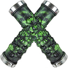 (As show, One size) 1 Pair Bike Hand Guard Wrapped Handlebar Straps, Bicycle Handlebar, Scooter Handlebar, Road Racing Handlebar GripsGreen