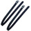 (As show, One size) 2 Pack Leather Riding Girths with Buckle - Black 2