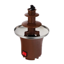 (As show, One size) 35 Watt Three Tier Chocolate Fondue Fountain | Height of 21 cm with Tower | Retro look