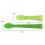 (As show, One size) Soft Tip Silicone Training Spoon for Baby Led Weaning 2pack 3