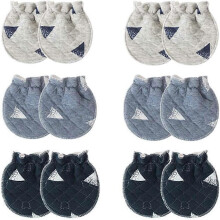 (As show, One size) Baby Cotton Gloves Baby Scratch Free Gloves for Little Boys and Girls (Pack of 6)