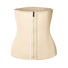 (As show, One size) Women Latex Underbust Waist Training Corsets/Cincher Zip&Hook Hourglass Body Shaper XXXL