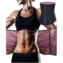 (As show, One size) Waist Trainer for Women Sauna Waist Trimmer Corset Cincher Under Bust Sweat Body Shaper Long Torso Adjustable Size XXXL