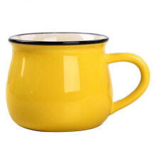 Ceramics Coffee Mug Cup Tea Drinking Cups present Household Item Afternoon Tea Yellow 1Set
