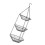 Wire Hanging Baskets Three Layer Fruit Basket Black Iron Home Decor Indoor Use 1Pcs 5