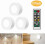 (As show, One size) Cabinet Lights LED with Remote Control, Adjustable Brightness, Battery Connected 1