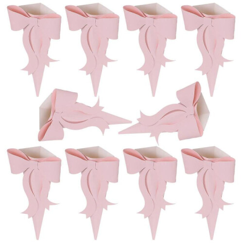 Bouquet Wrapping Box Pink 40.00X33.00X0.10CM Simple Modeling Wedding 10 Sets