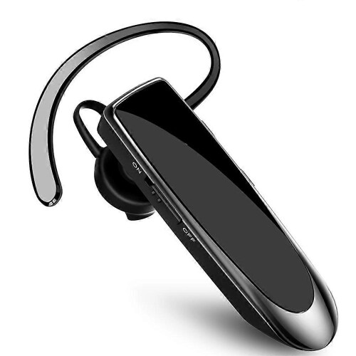 (As show, One size) Bluetooth Earpiece Wireless Handsfree Headset-BLACK