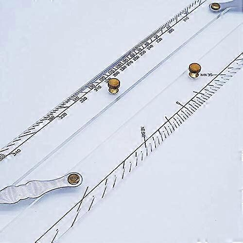 (As show, One size) Marine Ruler Parallel Ruler Nautical Charts Parallel Ruler Mapping Points to Pull Parallel Ruler 450MM 2