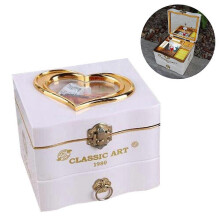 (As show, One size) Musical Jewelry Box with Rotating Vintage Music Case and Ballerina