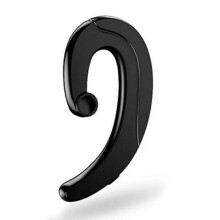 (Black, One size) Bluetooth Headset Wireless Non-in-ear Ear-mounted Sports Bone Conduction Noise Reduction Stereo Wireless Non Ear Plug Single Ear Bluetooth Headsets wi