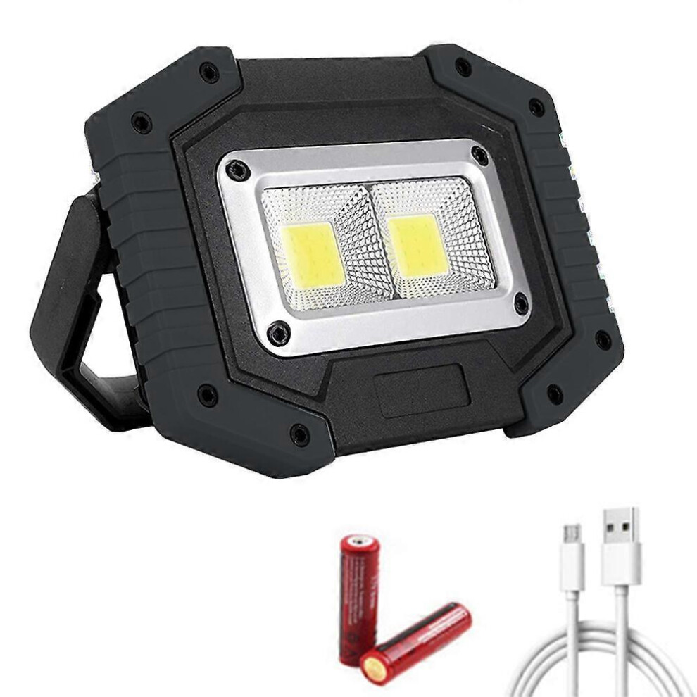 (As Show, One Size) Led Work Light, 30W Rechargeable Work Light, Led Portable Waterproof - High Bright 3 Modes 4702433064012
