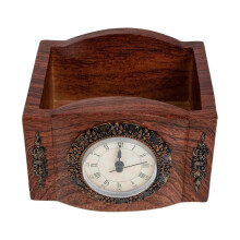 Resin Succulent Planter Flower Planter Delicate Vintage Desktop Clock Design for Home Decor 15x12cm Planting 1Pack