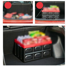 Suv Organizer Car Trunk Foldable Organizer Black 43x30x23cm Waterproof Space-saving 1Set