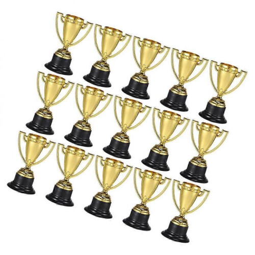 Plastic Trophy Winner Recognition Competition Event Reward Golden 30Set 2