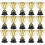 Plastic Trophy Winner Recognition Competition Event Reward Golden 30Set 2